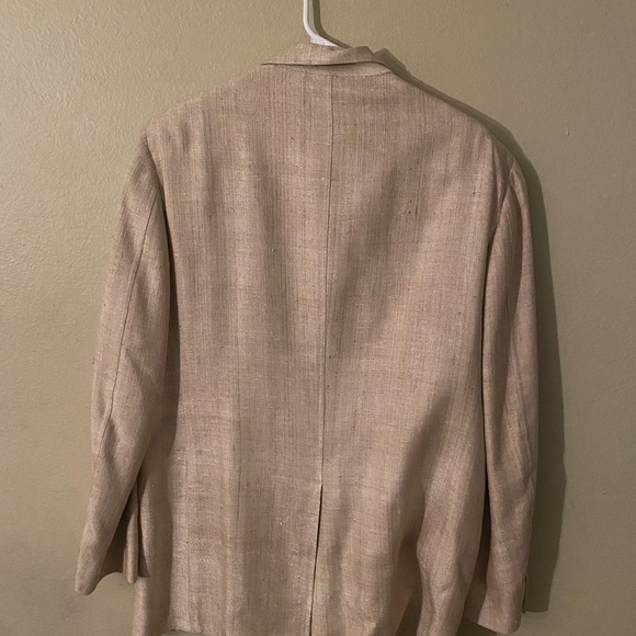 Patrick James Blazer Jacket Mens 44R M Tan Sport Coat - Picture 6 of 7